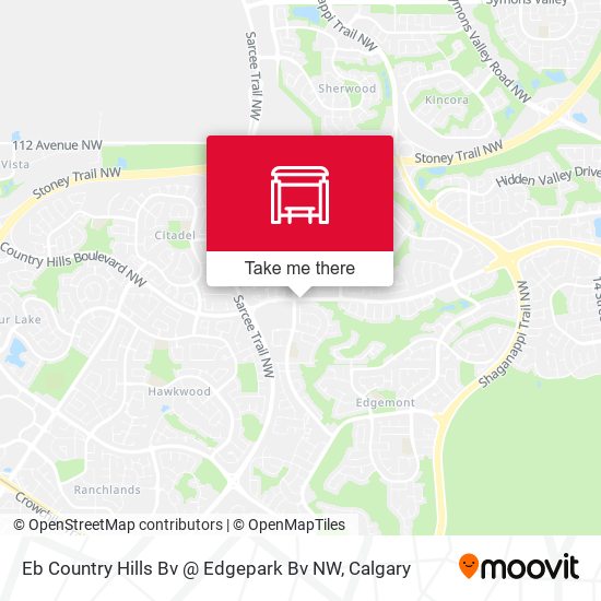 Eb Country Hills Bv @ Edgepark Bv NW map