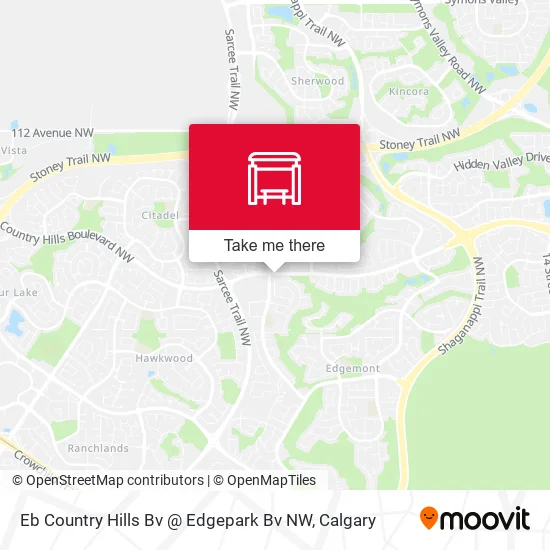 Eb Country Hills Bv @ Edgepark Bv NW map