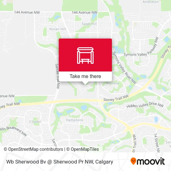 Wb Sherwood Bv @ Sherwood Pr NW map