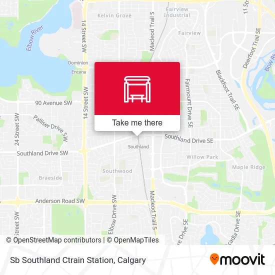 Sb Southland Ctrain Station map