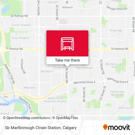 Sb Marlborough Ctrain Station map