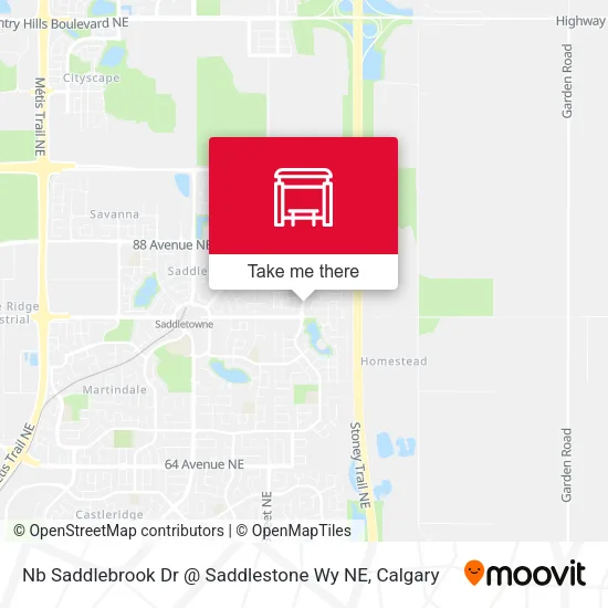 Nb Saddlebrook Dr @ Saddlestone Wy NE map