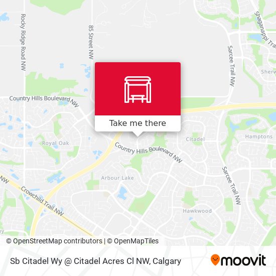 Sb Citadel Wy @ Citadel Acres Cl NW map