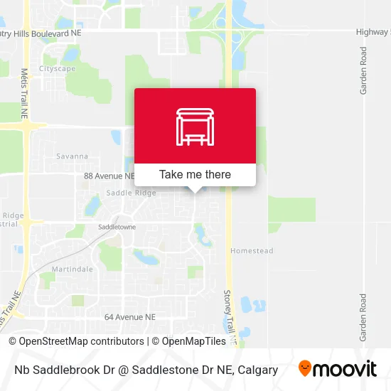 Nb Saddlebrook Dr @ Saddlestone Dr NE map