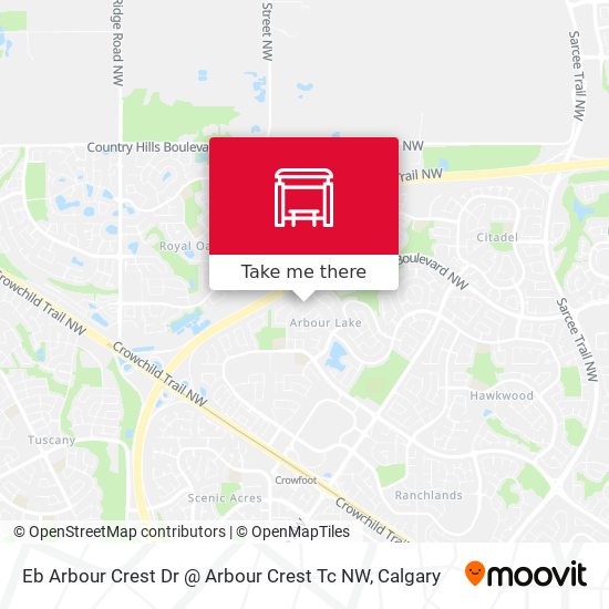 Eb Arbour Crest Dr @ Arbour Crest Tc NW map