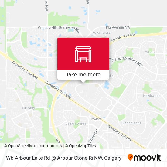 Wb Arbour Lake Rd @ Arbour Stone Ri NW map