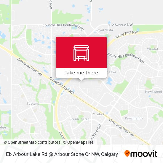 Eb Arbour Lake Rd @ Arbour Stone Cr NW map