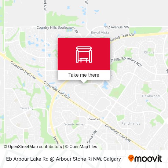 Eb Arbour Lake Rd @ Arbour Stone Ri  NW map