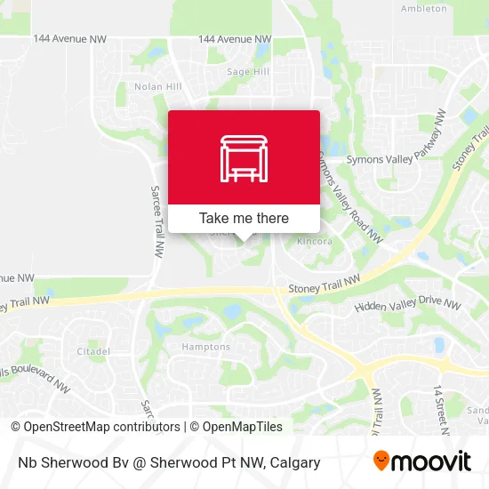 Nb Sherwood Bv @ Sherwood Pt NW map