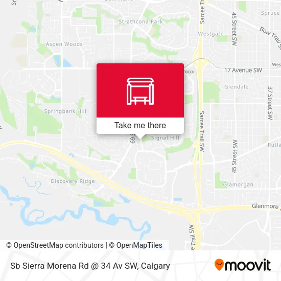 Sb Sierra Morena Rd @ 34 Av SW map