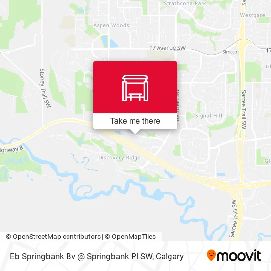Eb Springbank Bv @ Springbank Pl SW map