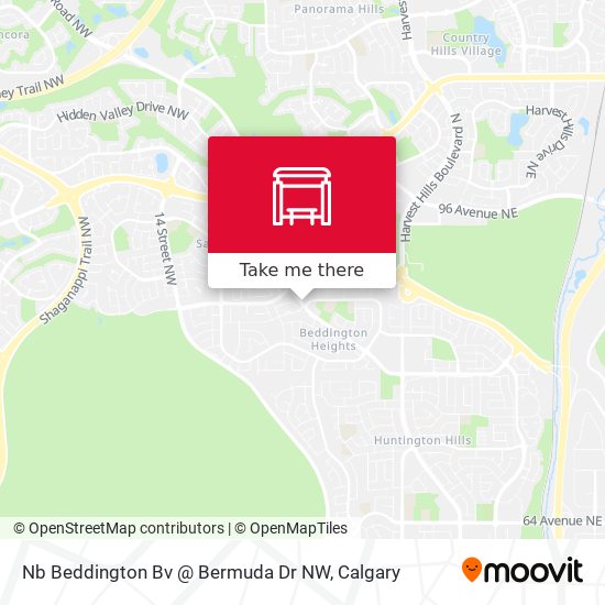 Nb Beddington Bv @ Bermuda Dr NW map