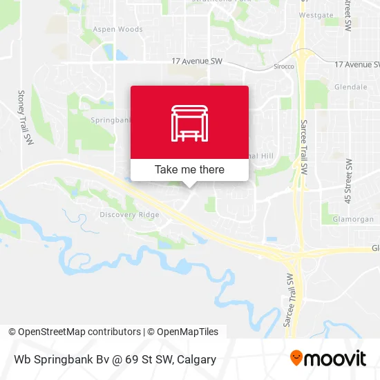 Wb Springbank Bv @ 69 St SW map