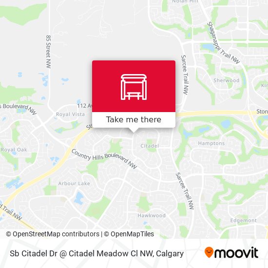 Sb Citadel Dr @ Citadel Meadow Cl NW map