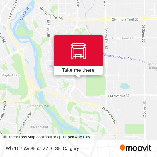 Wb 107 Av SE @ 27 St SE map