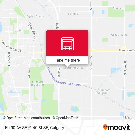 Eb 90 Av SE @ 40 St SE map
