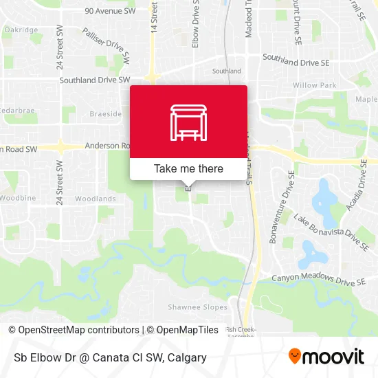 Sb Elbow Dr @ Canata Cl SW map