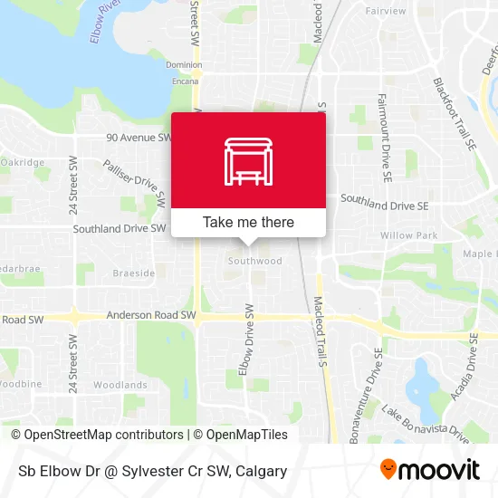 Sb Elbow Dr @ Sylvester Cr SW map