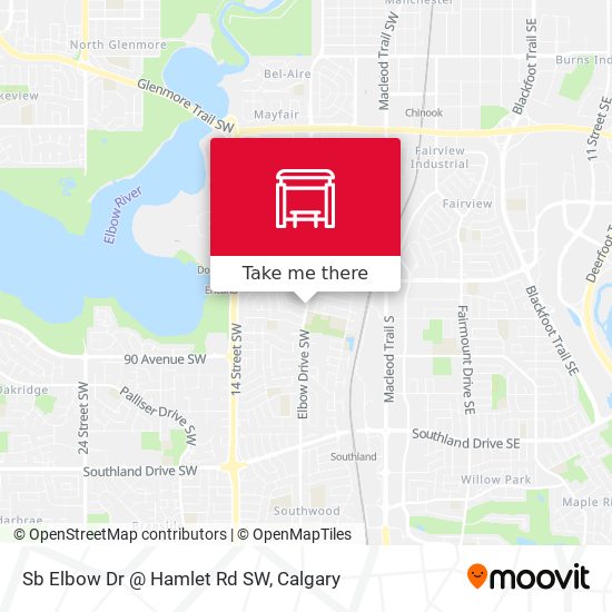 Sb Elbow Dr @ Hamlet Rd SW map