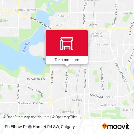 Sb Elbow Dr @ Hamlet Rd SW map