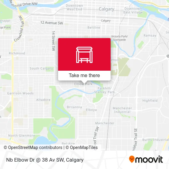 Nb Elbow Dr @ 38 Av SW map