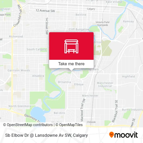 Sb Elbow Dr @ Lansdowne Av SW plan