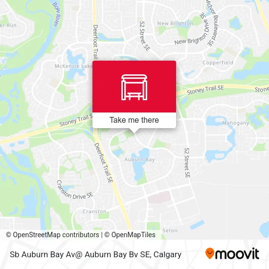 Sb Auburn Bay Av@ Auburn Bay Bv SE map