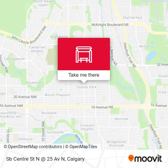 Sb Centre St N @ 25 Av N map