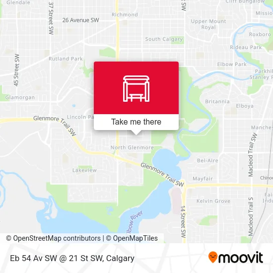 Eb 54 Av SW @ 21 St SW map