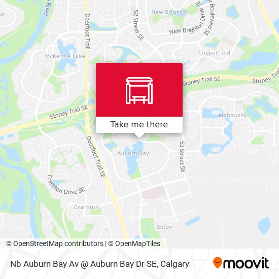 Nb Auburn Bay Av @ Auburn Bay Dr SE map