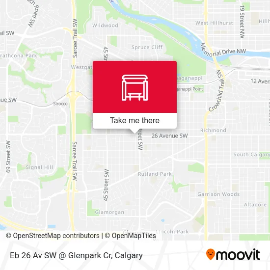 Eb 26 Av SW @ Glenpark Cr map