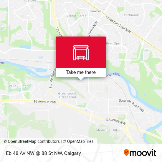 Eb 48 Av NW @ 88 St NW map