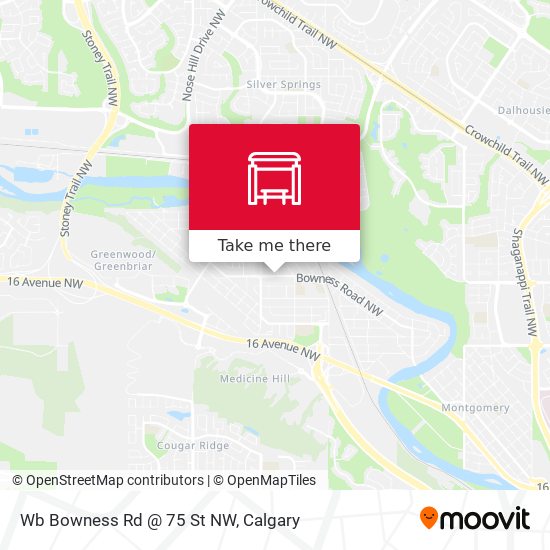 Wb Bowness Rd @ 75 St NW map