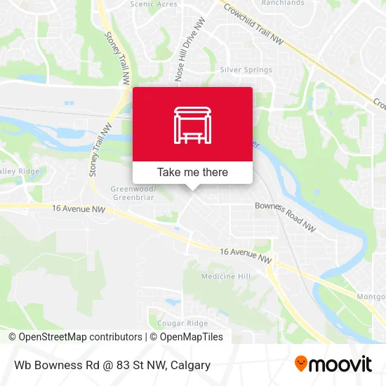 Wb Bowness Rd @ 83 St NW map