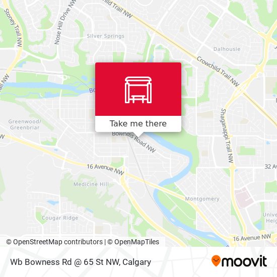 Wb Bowness Rd @ 65 St NW map