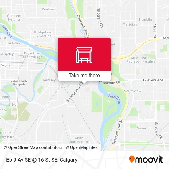 Eb 9 Av SE @ 16 St SE map