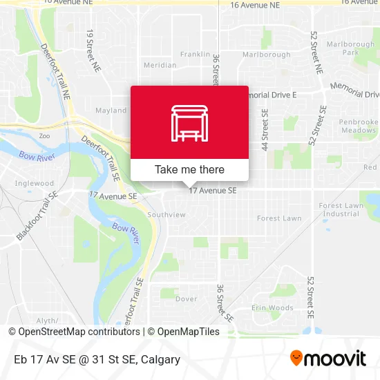 Eb 17 Av SE @ 31 St SE map