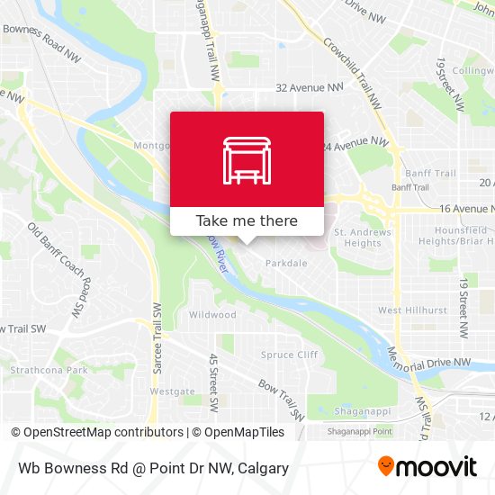 Wb Bowness Rd @  Point Dr NW map