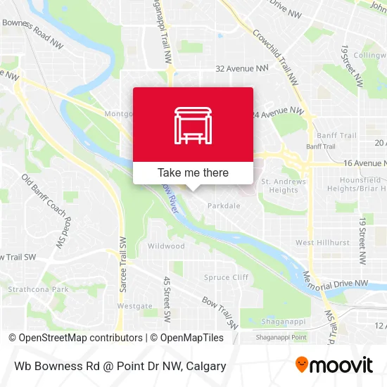Wb Bowness Rd @  Point Dr NW map