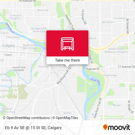 Eb 9 Av SE @ 15 St SE map