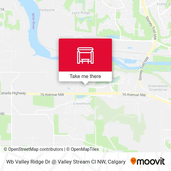 Wb Valley Ridge Dr @ Valley Stream Cl NW map