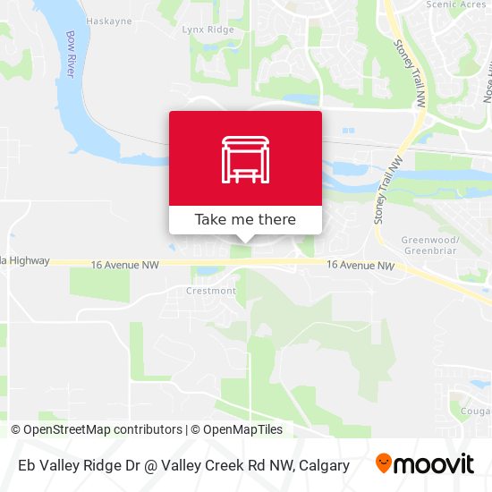 Eb Valley Ridge Dr @ Valley Creek Rd NW map
