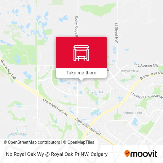 Nb Royal Oak Wy @  Royal Oak Pt NW map