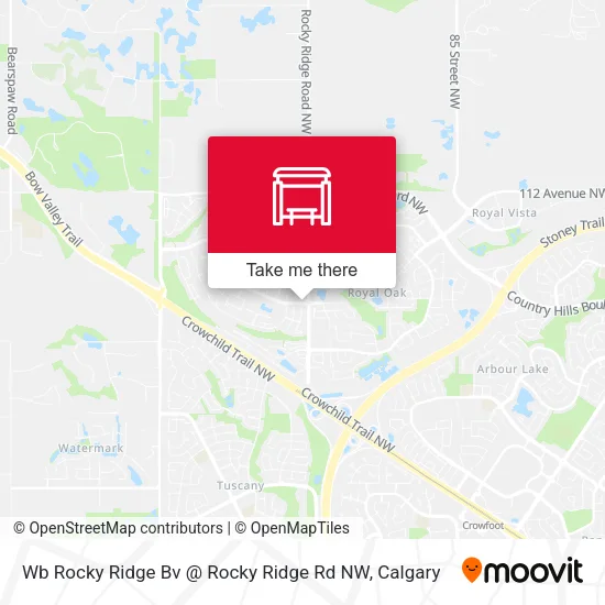 Wb Rocky Ridge Bv @ Rocky Ridge Rd NW map