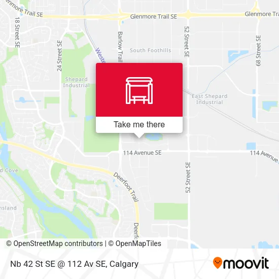 Nb 42 St SE @ 112 Av SE map
