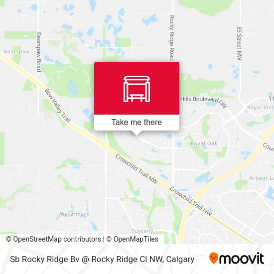 Sb Rocky Ridge Bv @ Rocky Ridge Cl NW map
