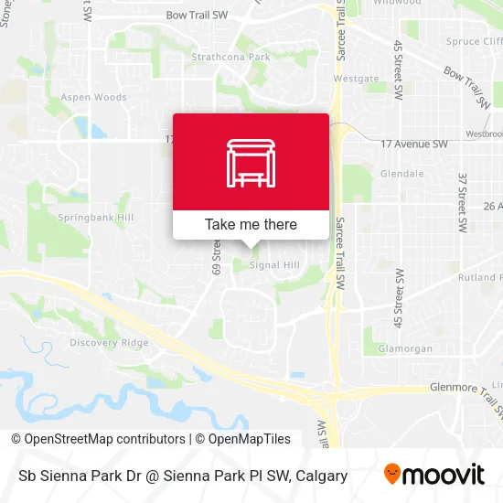 Sb Sienna Park Dr @ Sienna Park Pl SW map