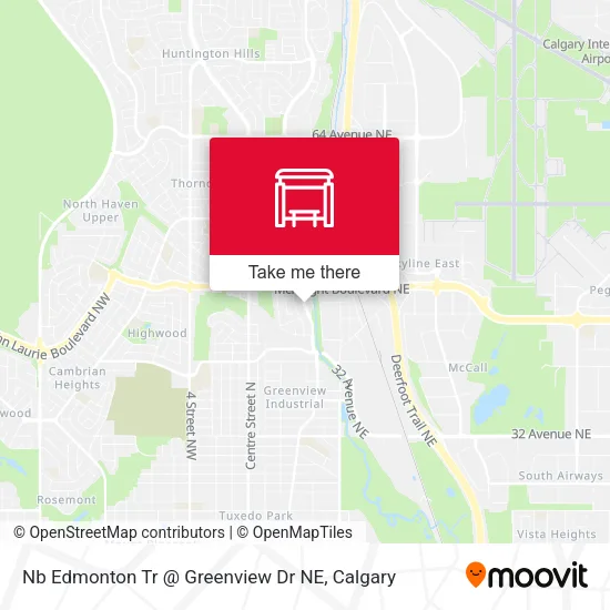 Nb Edmonton Tr @ Greenview Dr NE plan