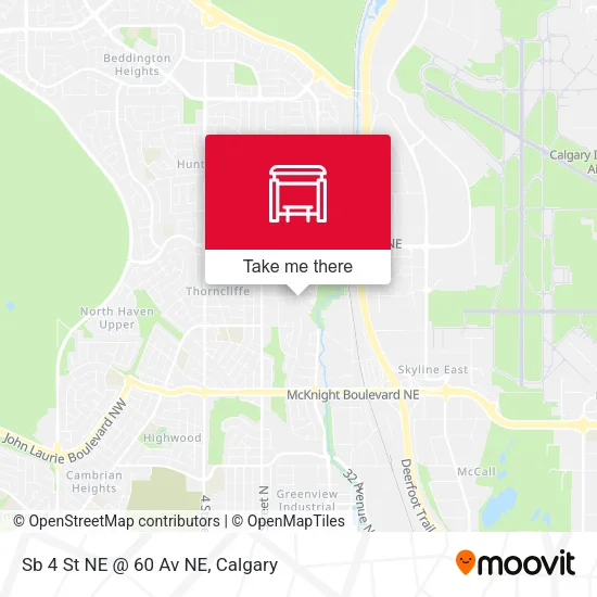 Sb 4 St NE @ 60 Av NE map