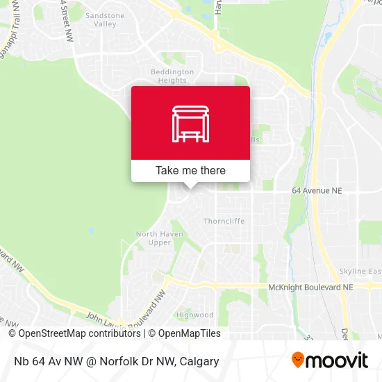 Nb 64 Av NW @ Norfolk Dr NW map